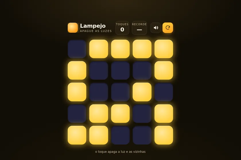 Tela do jogo Lampejo