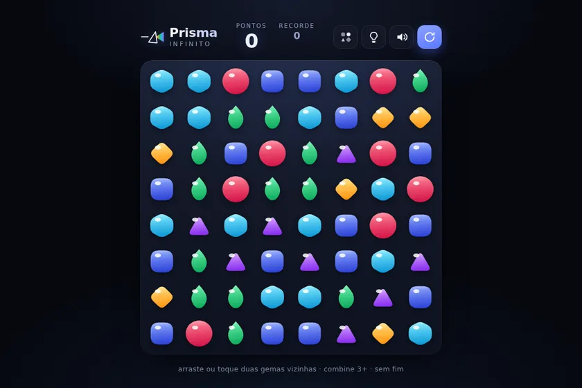 Tela do jogo Prisma